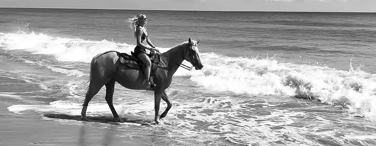 Horse Back Riding on a Beach photo 0